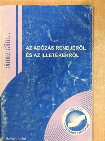 Az adózás rendjéről és az illetékekről