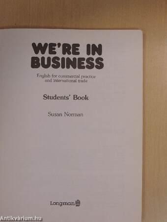 We're in Business - Students' Book