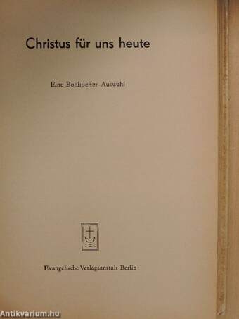 Christus für uns heute