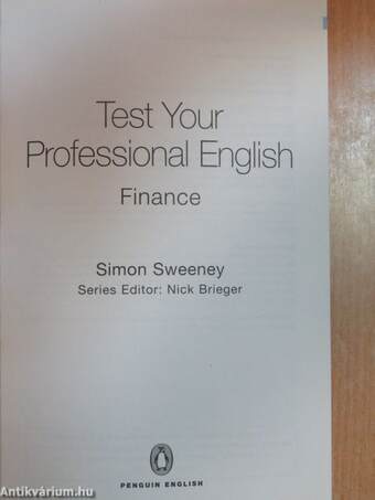 Test Your Professional English: Finance