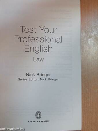 Test Your Professional English: Law