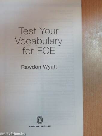 Test Your Vocabulary for FCE
