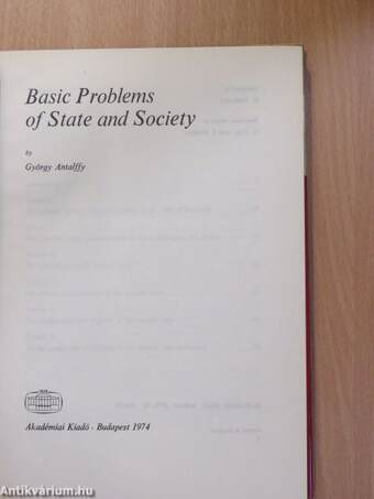 Basic Problems of State and Society