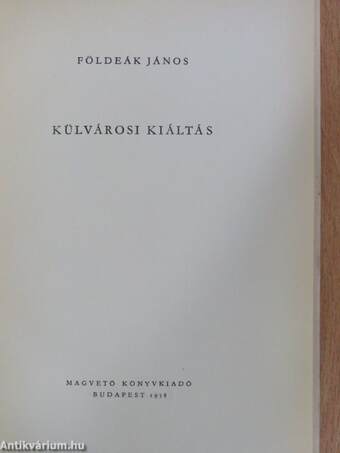 Külvárosi kiáltás