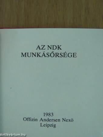 Az NDK munkásőrsége (minikönyv)