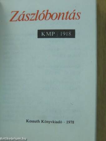 Zászlóbontás (minikönyv) (számozott)