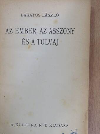 Az ember, az asszony és a tolvaj