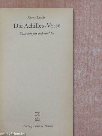 Die Achilles-Verse