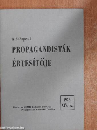 A budapesti propagandisták értesítője