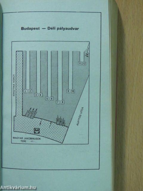 Hivatalos menetrend 1992-1993