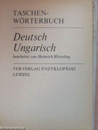 Taschenwörterbuch Deutsch-Ungarisch