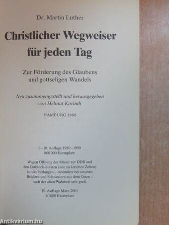 Christlicher Wegweiser für jeden Tag