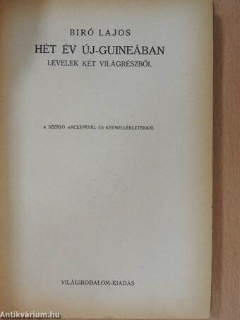 Hét év Új-Guineában