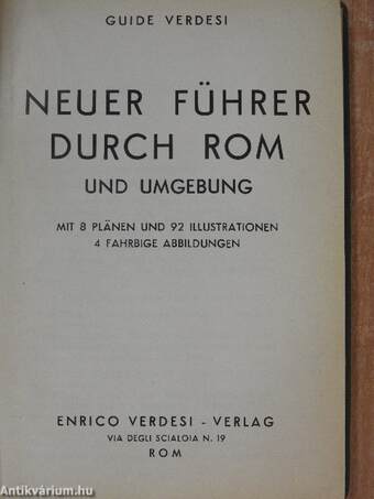 Neuer führer durch Rom und Umgebung