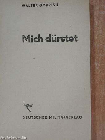 Mich dürstet