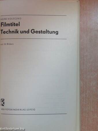 Filmtitel - Technik und Gestaltung