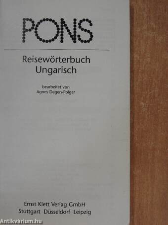 Pons Reisewörterbuch - Ungarisch