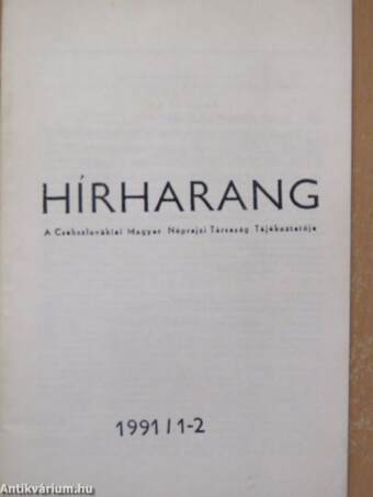 Hírharang 1991/1-2.