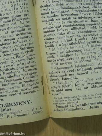 "Együtt az egyházzal" füzetes magyar miseszövegek kis kiadása 45.