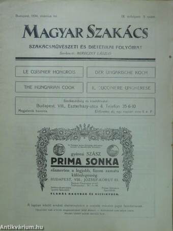 Magyar Szakács 1934. március