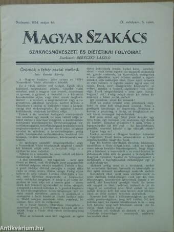 Magyar Szakács 1934. május