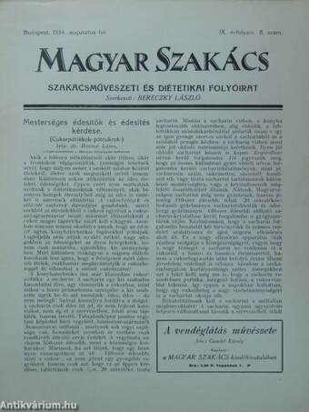 Magyar Szakács 1934. augusztus