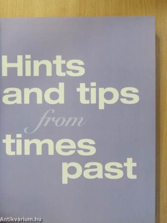 Hints and tips from times past