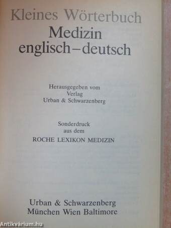 Kleines Wörterbuch Medizin