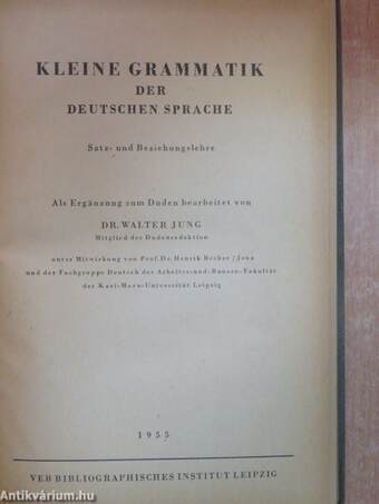 Kleine grammatik der deutschen sprache