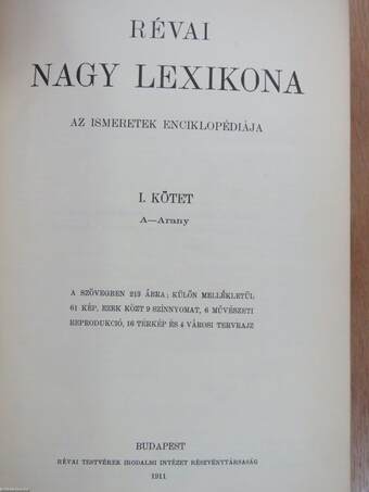 Révai nagy lexikona 1-20.