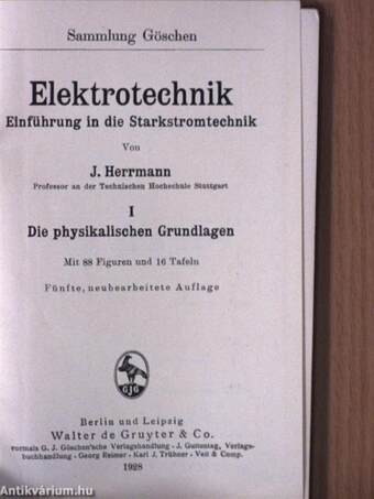 Elektrotechnik I-IV.