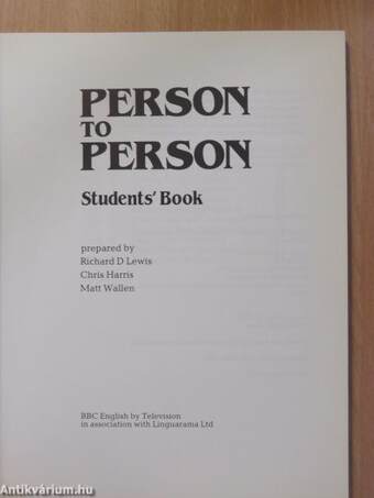 Person to Person - Students' Book