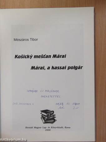 Márai, a kassai polgár