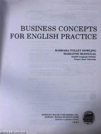 Business Concepts for English Practice