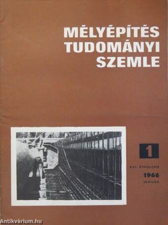 Mélyépítéstudományi Szemle 1966. január