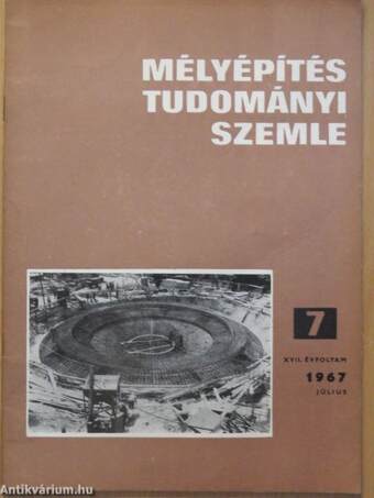 Mélyépítéstudományi Szemle 1967. július