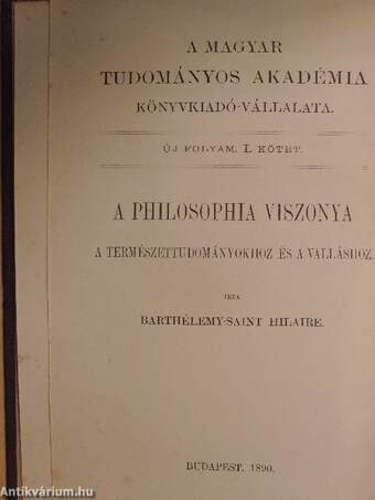 A philosophia viszonya a természettudományokhoz és a valláshoz