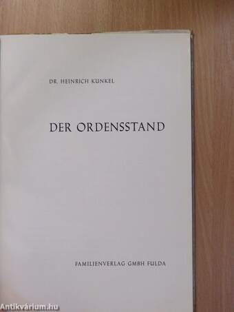 Der Ordensstand