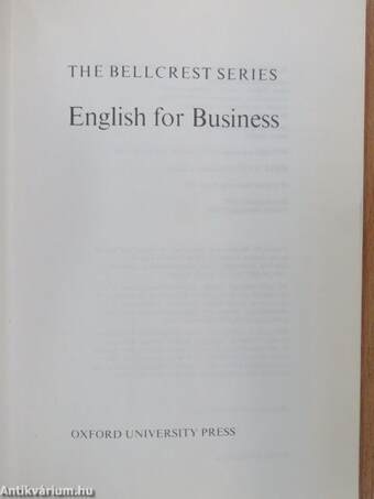 English for Business - Student's Book