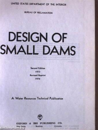 Design of small dams