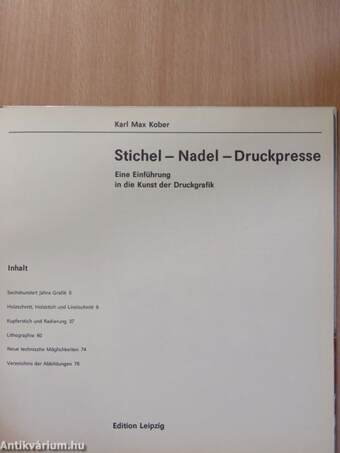 Stichel - Nadel - Druckpresse