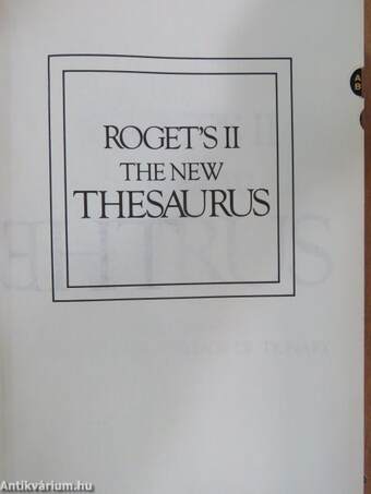 Roget's II: The New Thesaurus