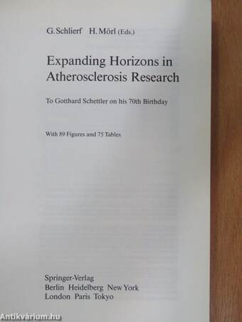 Expanding Horizons in Atherosclerosis Research