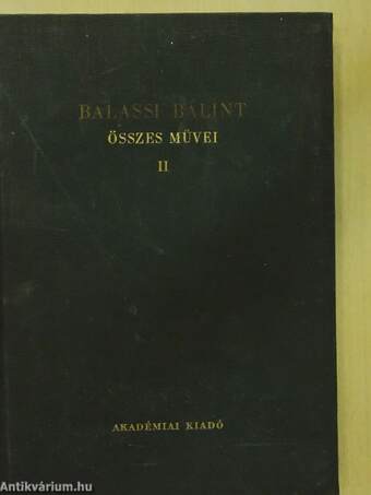 Balassi Bálint összes művei II.