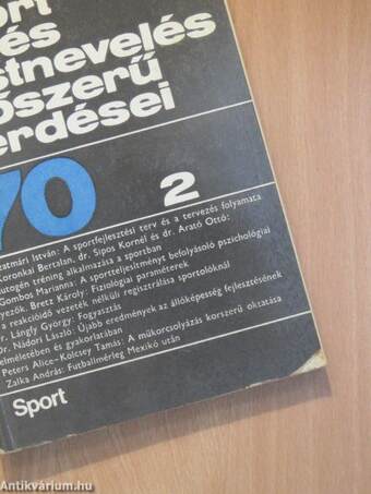 A sport és testnevelés időszerű kérdései 1970/2.