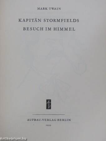 Kapitän Stormfields besuch im Himmel