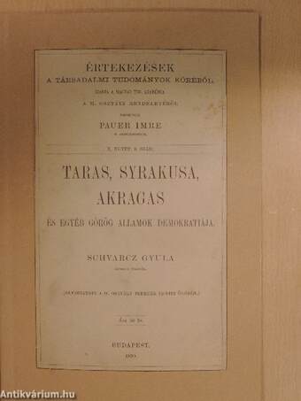 Taras, Syrakusa, Akragas