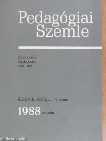 Pedagógiai Szemle 1988. március