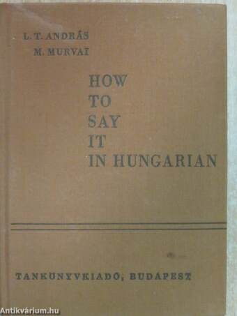 How to say it in Hungarian