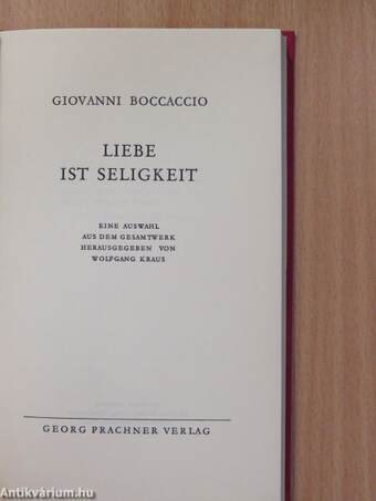 Liebe ist Seligkeit